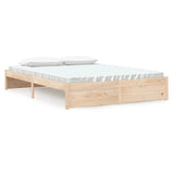 Bed frame without mattress solid wood 150x200 cm