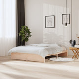 Bed frame without mattress solid wood 150x200 cm