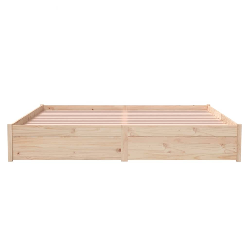 Solid wood bed frame without mattress 180x200 cm