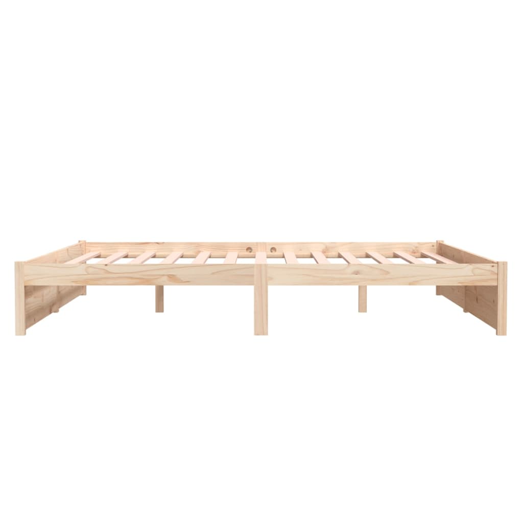 Cadre de lit sans matelas bois massif 180x200 cm