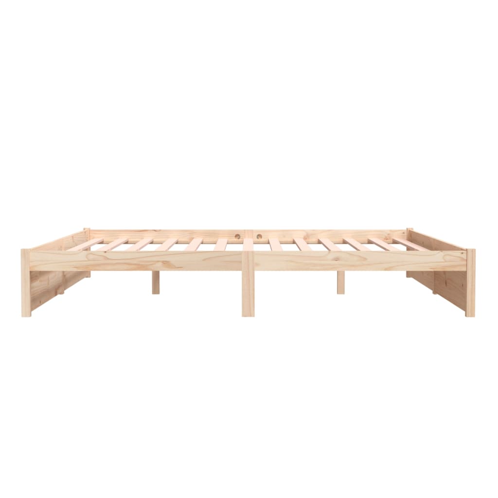 Bed frame without mattress solid wood 200x200 cm