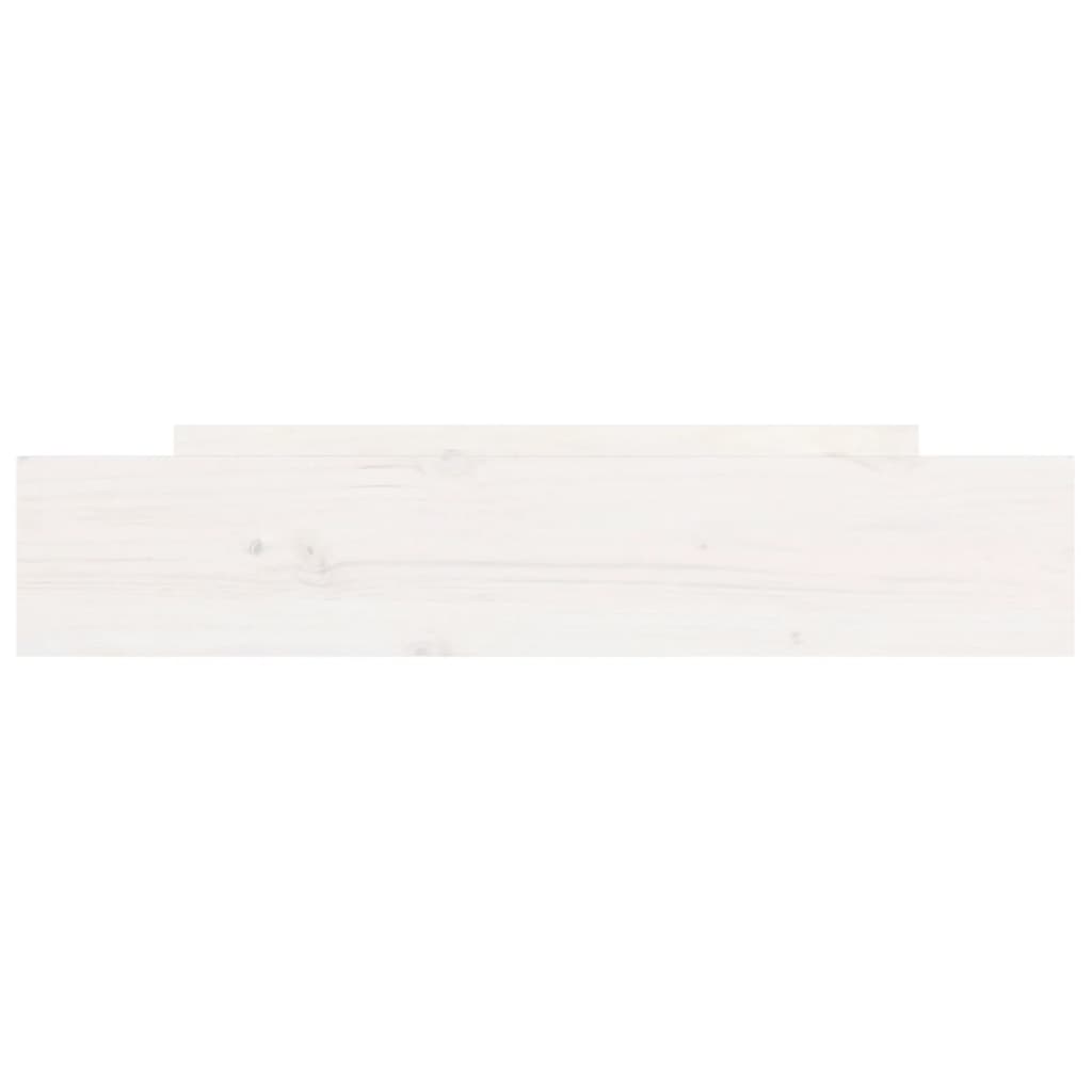 Tiroirs de lit 2 pcs blanc Bois de pin massif