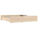 Tiroirs de lit 2 pcs bois de pin massif