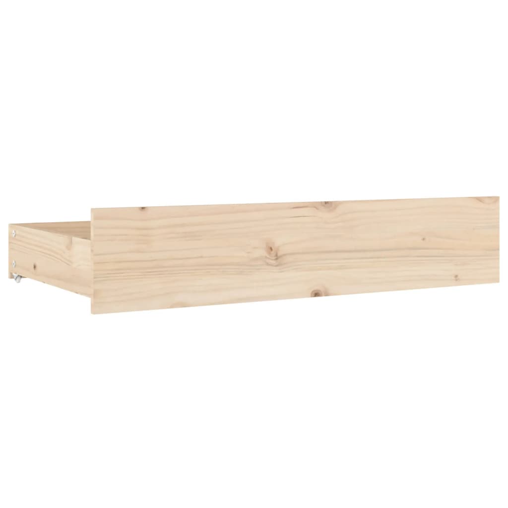 Tiroirs de lit 4 pcs Bois de pin massif