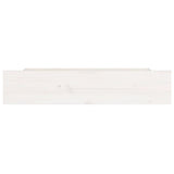 Tiroirs de lit 4 pcs Blanc Bois de pin massif