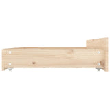 Tiroirs de lit 4 pcs Bois de pin massif