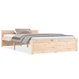 Bed frame without mattress solid wood 120x200 cm