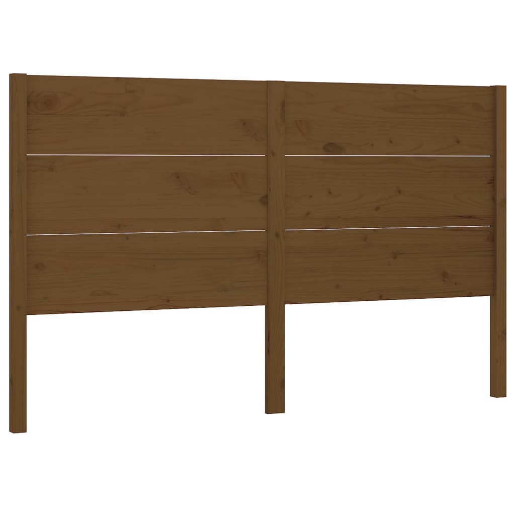 Tête de lit Marron miel 126x4x100 cm Bois massif de pin