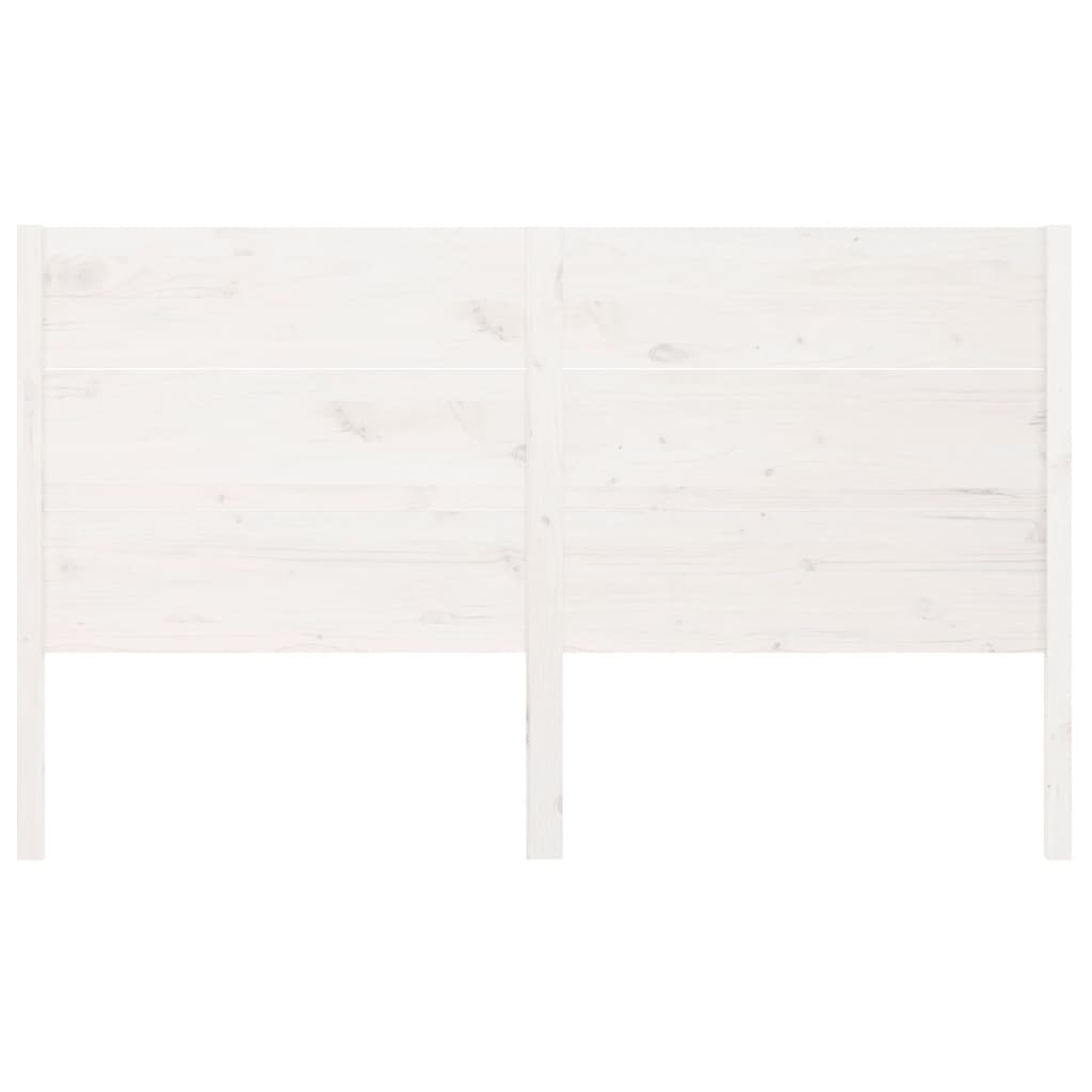 Tête de lit Blanc 166x4x100 cm Bois massif de pin