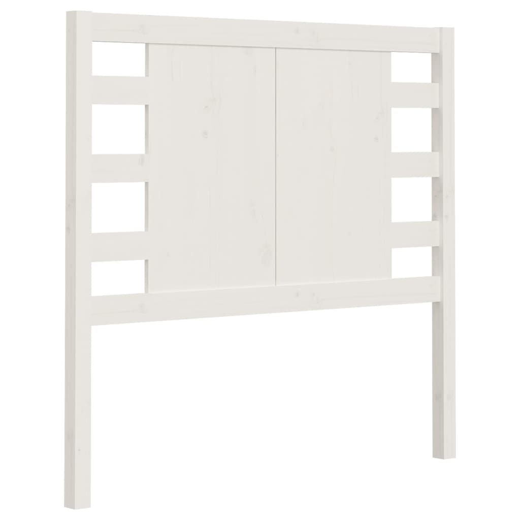 Tête de lit Blanc 81x4x100 cm Bois massif de pin