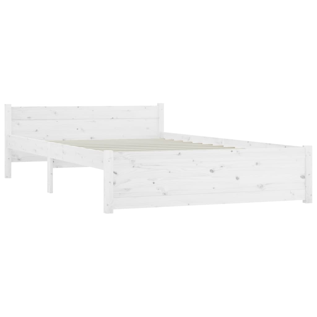 Cadre de lit sans matelas avec tiroirs blanc