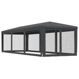 Tente de fête avec 8 parois latérales en maille Anthracite 3x9m