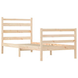 Cadre de lit sans matelas bois de pin massif 90x200 cm