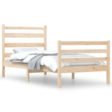 Cadre de lit sans matelas bois massif de pin 100x200 cm