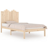 Cadre de lit sans matelas bois massif 100x200 cm