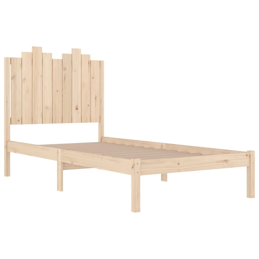 Cadre de lit sans matelas bois massif 100x200 cm