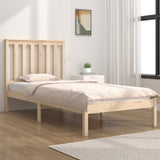 Cadre de lit sans matelas bois massif 100x200 cm