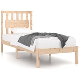 Cadre de lit sans matelas bois massif 100x200 cm