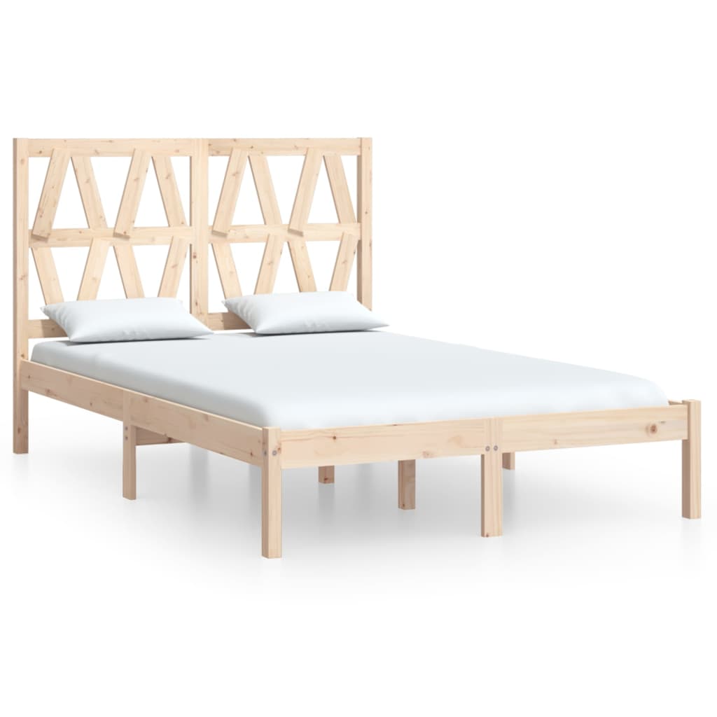 Cadre de lit sans matelas bois massif