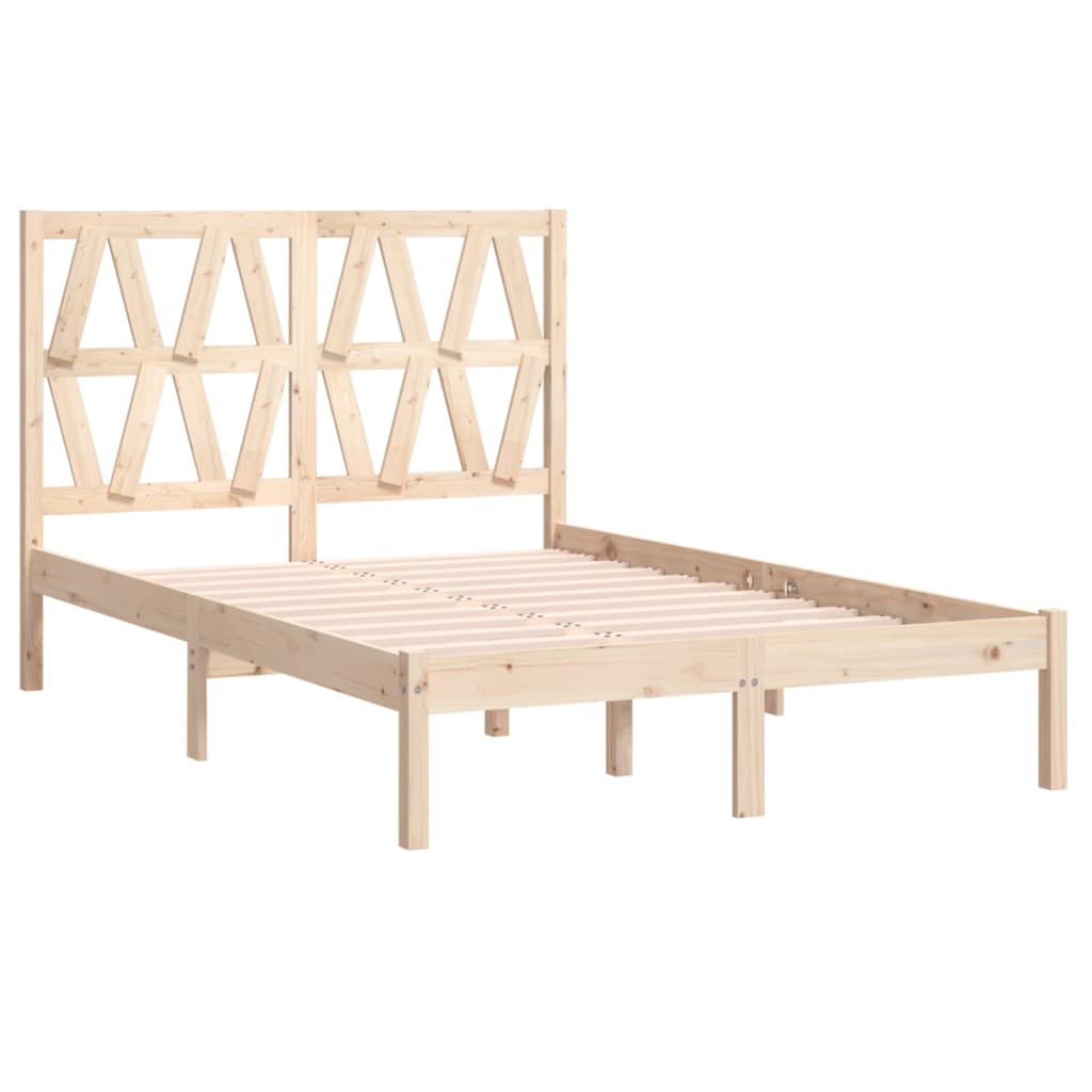 Cadre de lit sans matelas bois massif