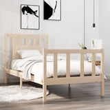 Cadre de lit sans matelas bois massif 90x190 cm