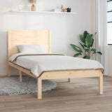 Cadre de lit sans matelas 75x190 cm bois massif