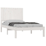 Cadre de lit sans matelas blanc 90x200 cm bois de pin massif