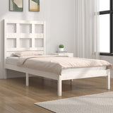 Cadre de lit sans matelas blanc 90x190 cm bois de pin massif