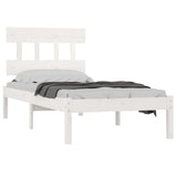 Cadre de lit sans matelas blanc 90x190 cm bois massif