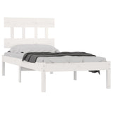 Cadre de lit sans matelas blanc 90x200 cm bois massif