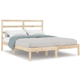 Cadre de lit sans matelas 120x190 cm bois massif