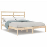 Cadre de lit sans matelas 140x190 cm bois de pin massif