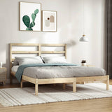 Cadre de lit sans matelas 160x200 cm bois massif de pin