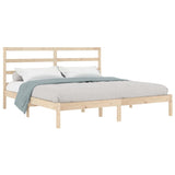 Cadre de lit sans matelas 200x200 cm bois massif de pin