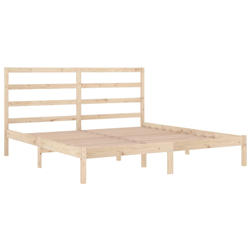 Cadre de lit sans matelas 200x200 cm bois massif de pin