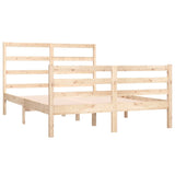 Cadre de lit sans matelas bois massif de pin 135x190 cm