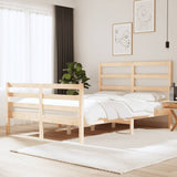 Cadre de lit sans matelas bois massif de pin 135x190 cm