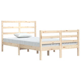 Cadre de lit sans matelas bois de pin massif 120x200 cm