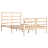 Cadre de lit sans matelas bois de pin massif 120x200 cm