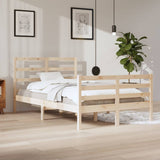 Cadre de lit sans matelas bois de pin massif 120x200 cm