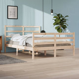 Cadre de lit sans matelas bois massif de pin 160x200 cm