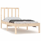 Cadre de lit sans matelas bois de pin massif 90x190 cm