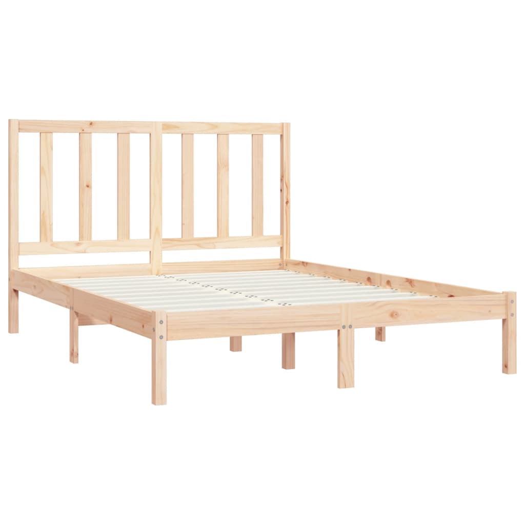 Cadre de lit sans matelas bois massif de pin 140x200 cm