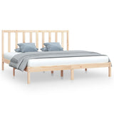 Cadre de lit sans matelas bois massif de pin 200x200 cm