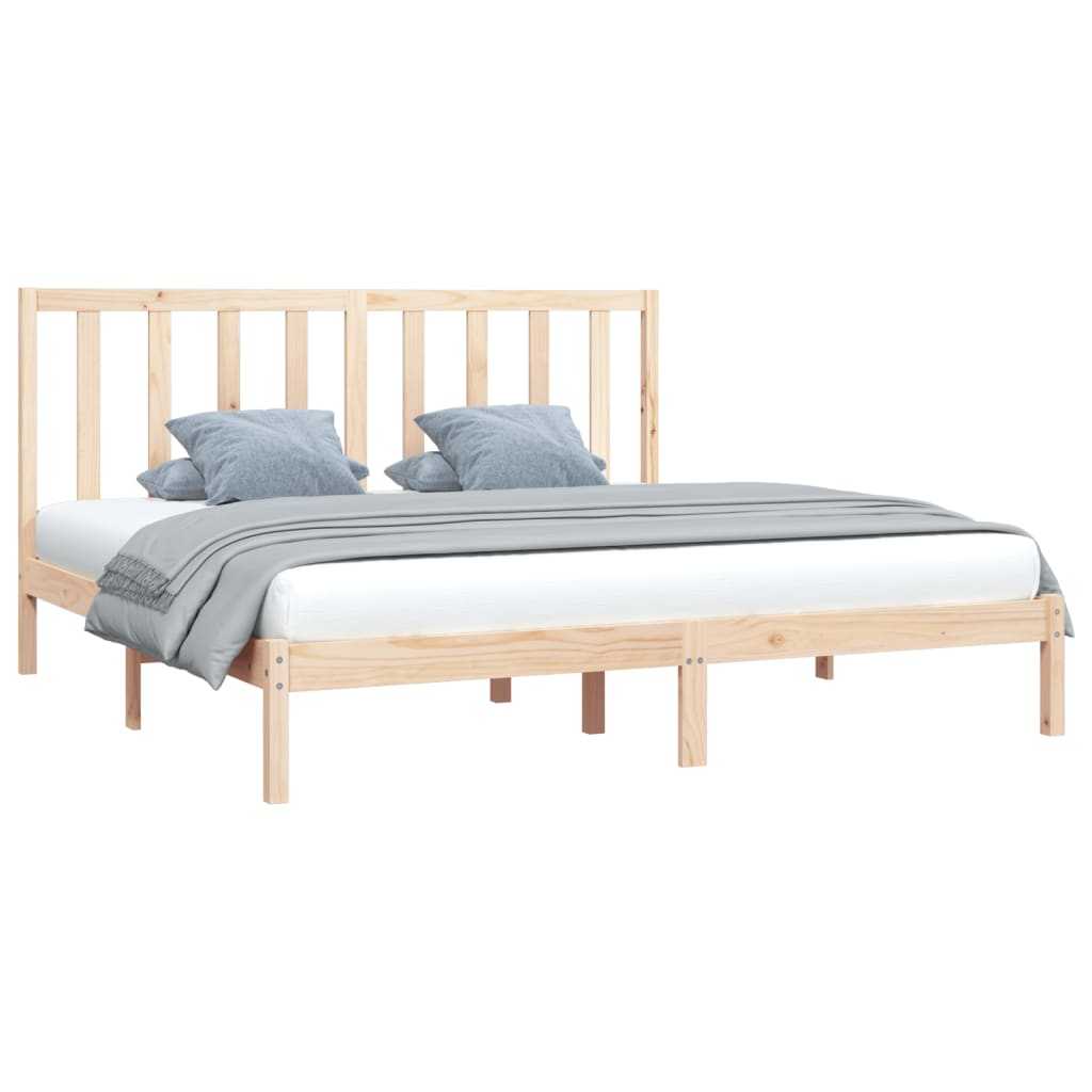 Cadre de lit sans matelas bois massif de pin 200x200 cm