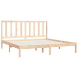 Cadre de lit sans matelas bois massif de pin 200x200 cm