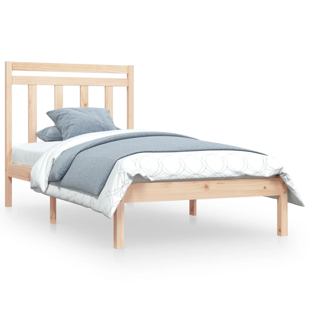 Cadre de lit sans matelas 90x200 cm bois massif