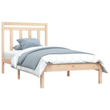 Cadre de lit sans matelas 90x200 cm bois massif