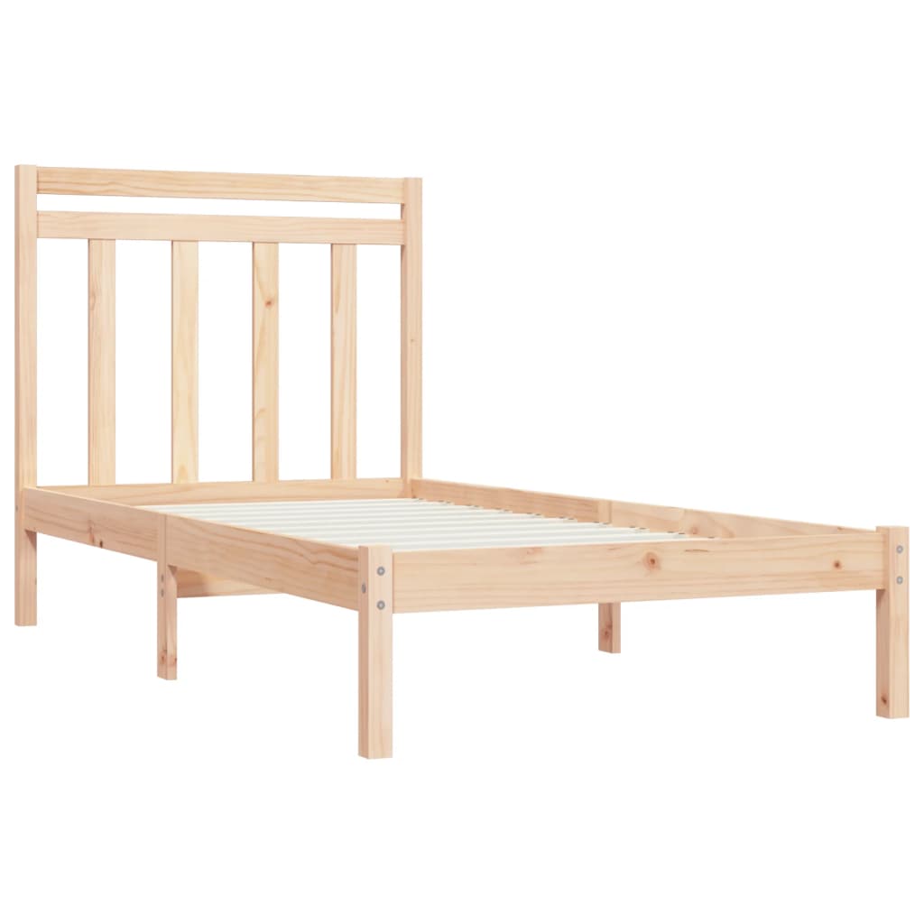 Cadre de lit sans matelas 90x200 cm bois massif