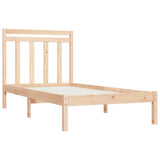 Cadre de lit sans matelas 90x200 cm bois massif